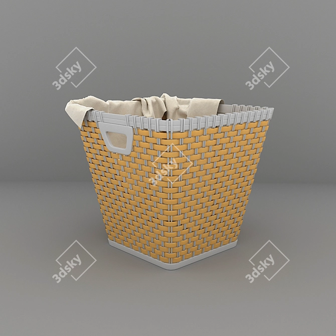 Turbo Mesh Laundry Basket 3D model image 3