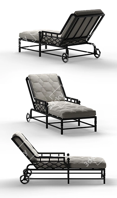 Relax in Style with Legardo Chaise Lounge 3D model image 2