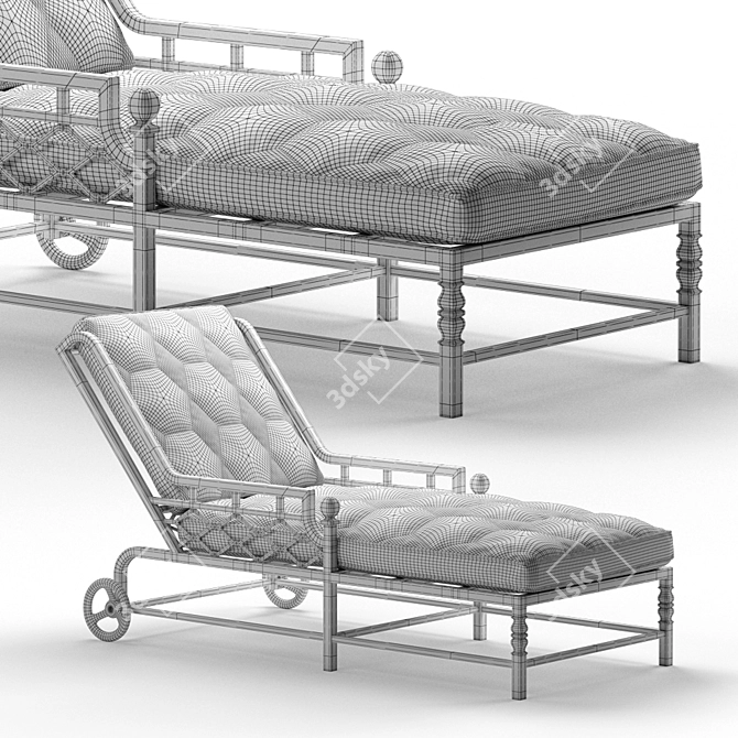 Relax in Style with Legardo Chaise Lounge 3D model image 3