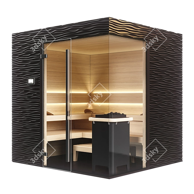 KLAFS Design Sauna Shape: Ultimate Luxury 3D model image 1