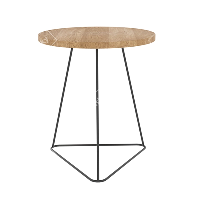KURI Oak Coffee Table: Stylish and Functional 3D model image 1