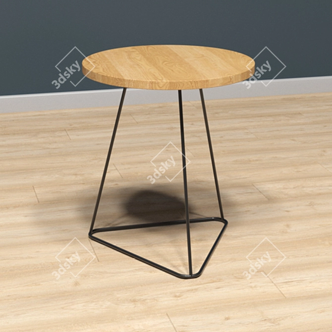 KURI Oak Coffee Table: Stylish and Functional 3D model image 2