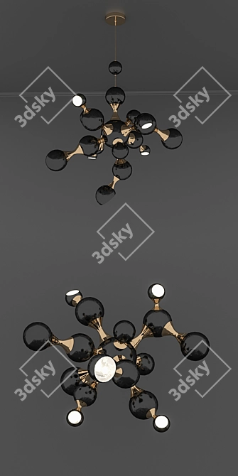 Spherical Turbo-smus Lamp 3D model image 3