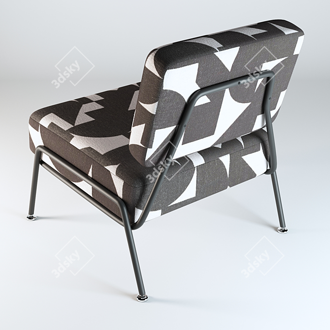 Modernist Knox Accent Chair 3D model image 2