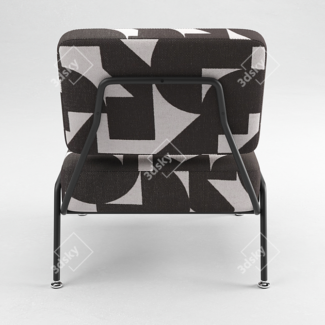 Modernist Knox Accent Chair 3D model image 7