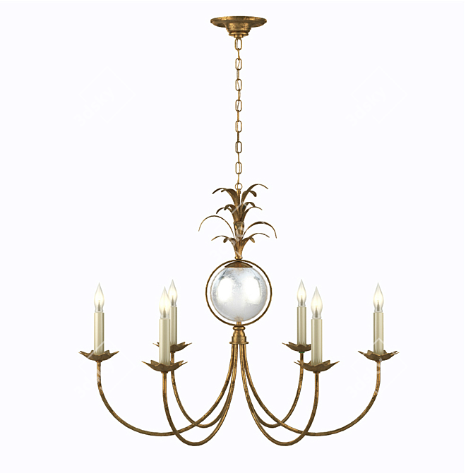 EF Chapman Gramercy 6 Light Chandelier 3D model image 1