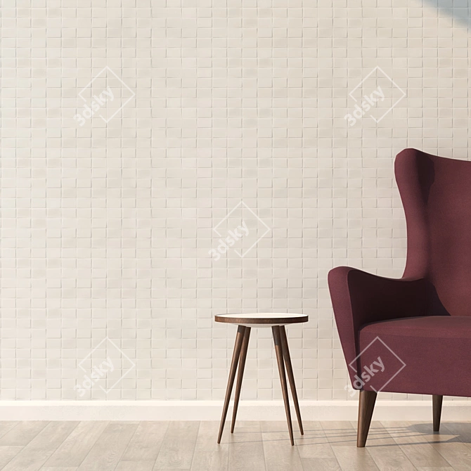 Seamless ARTE Wallpaper 3D model image 2