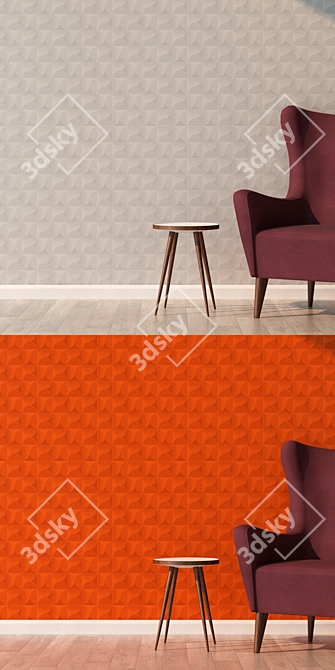 Elegance Seamless Wallpaper - ARTE 3 3D model image 3