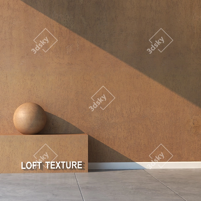 Seamless Plaster Texture Kit 3D model image 2