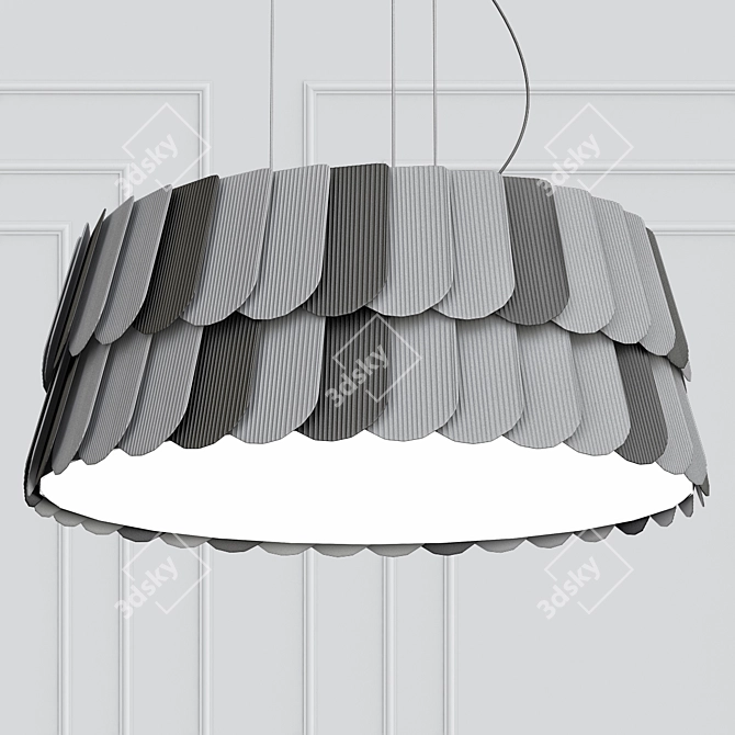 Title: Fabbian Roofer Pendant Light 3D model image 1