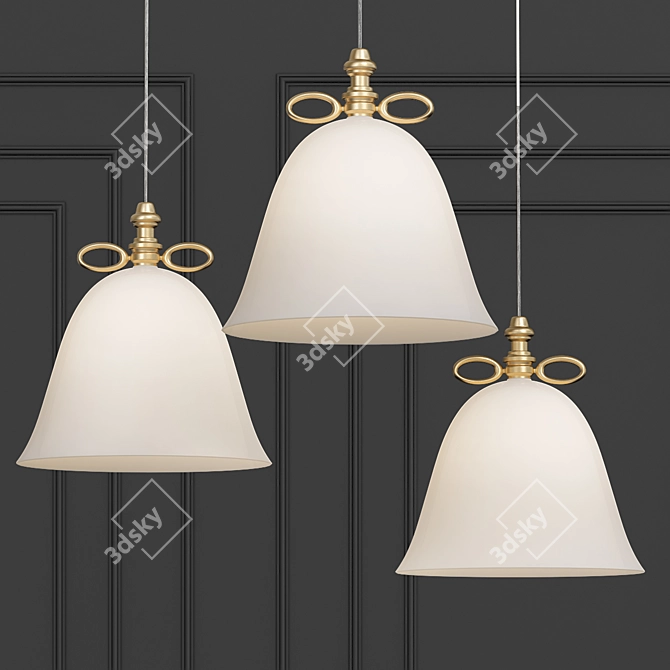 Harmonious Ring Bell Lamp 3D model image 1