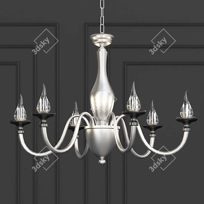 Poesia Pendant Light with Swarovski Crystals 3D model image 1