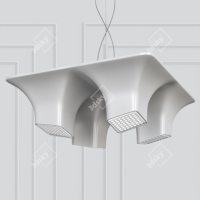 Nimbus Squeeze 4: Adjustable LED Suspended Luminaire 3D model image 1