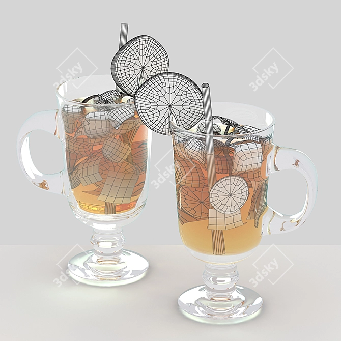 Refreshing Ice Tea: Instant Flavor Burst! 3D model image 3