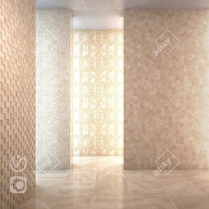 Italon Charme Onyx Floor Tile 3D model image 1