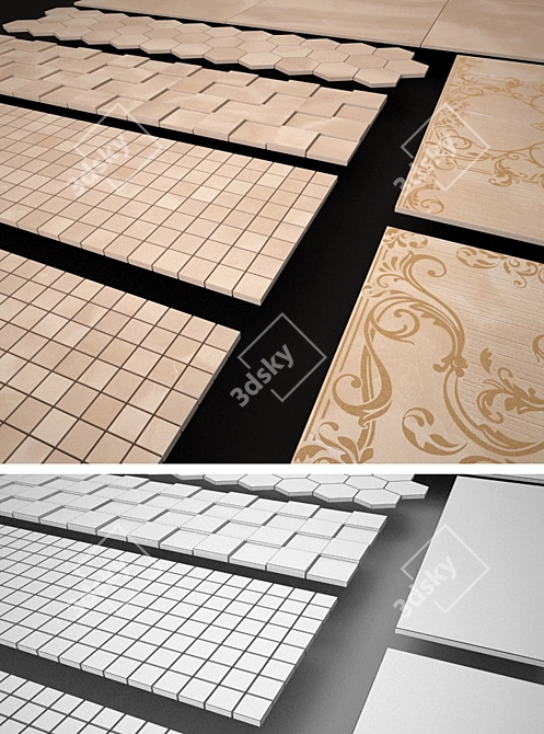 Italon Charme Onyx Floor Tile 3D model image 3