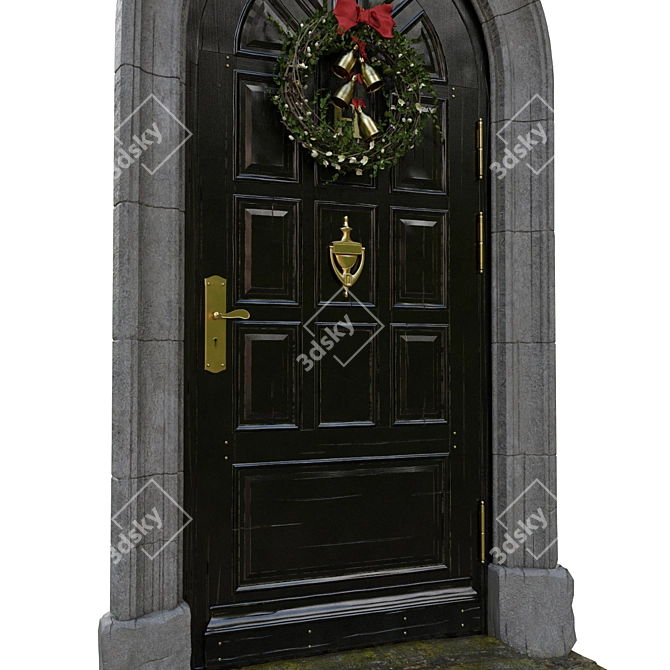 Classic Door L-1000 H-2400 3D model image 2