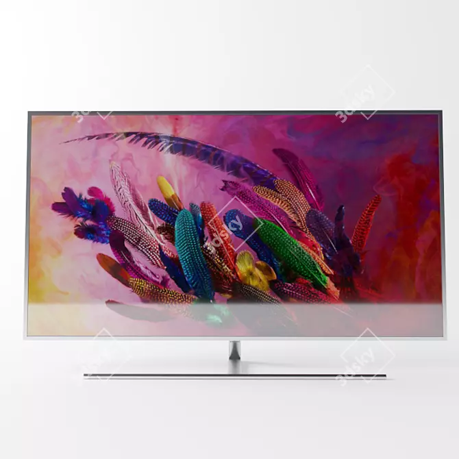 Samsung 75" QLED Smart 4K UHD 3D model image 2