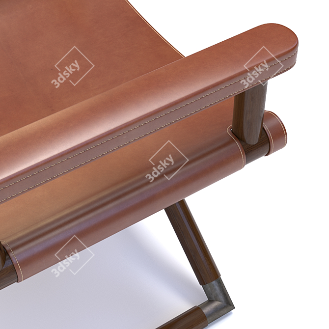 Ralph Lauren Holbrook Leather Director's Chair 3D model image 3