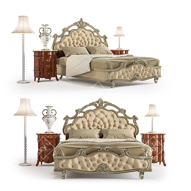 Elegant Murano Home Decor Set 3D model image 1