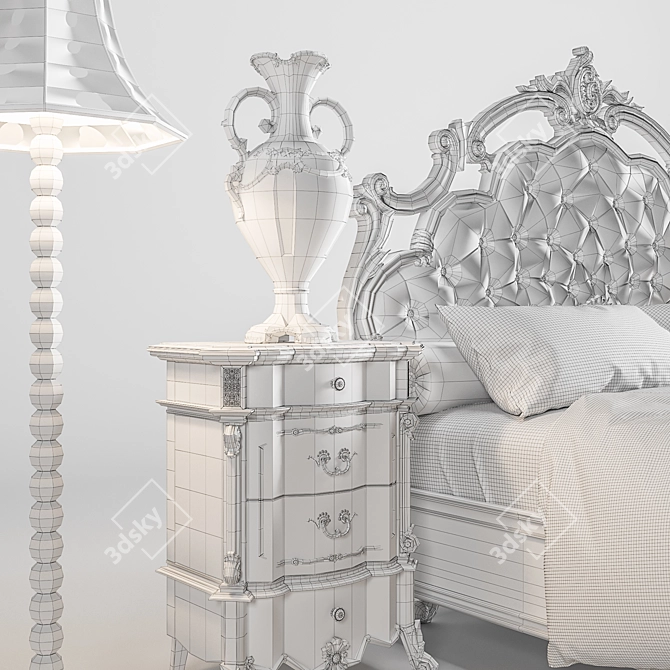Elegant Murano Home Decor Set 3D model image 3