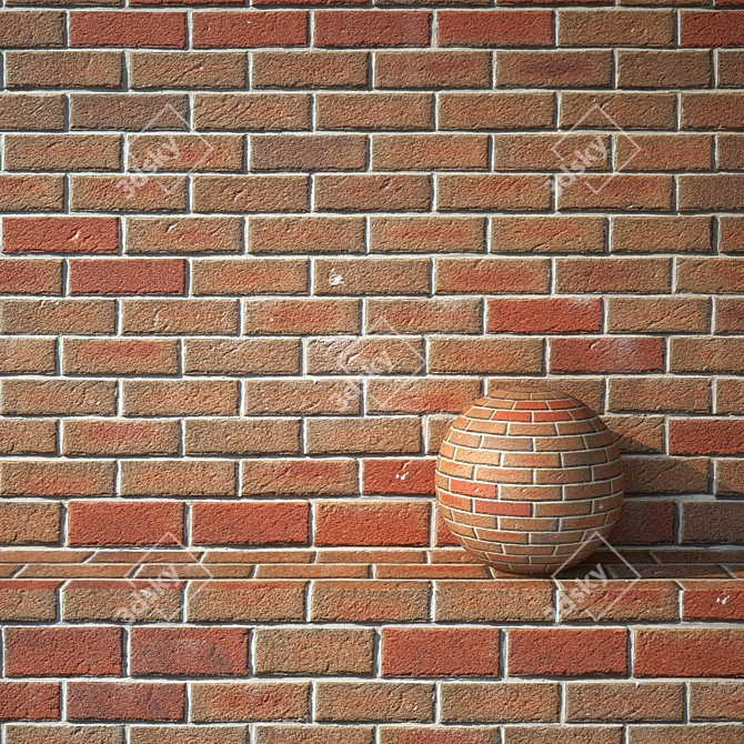 Title: Seamless Bricklaying Texture 3D model image 1