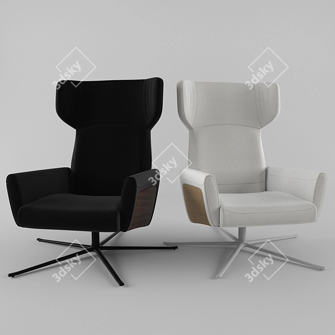 Lucca Chair: Versatile Elegance 3D model image 1