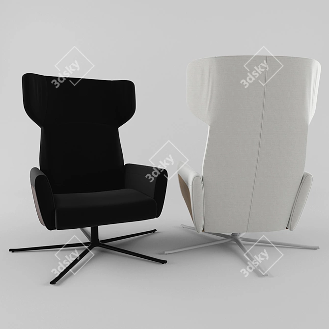 Lucca Chair: Versatile Elegance 3D model image 2