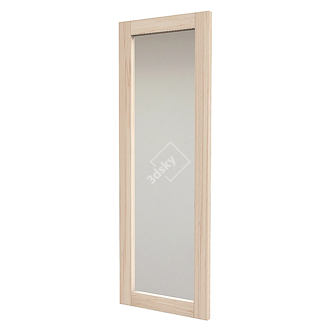 Modern Framed Mirror, 2000mm Height 3D model image 1