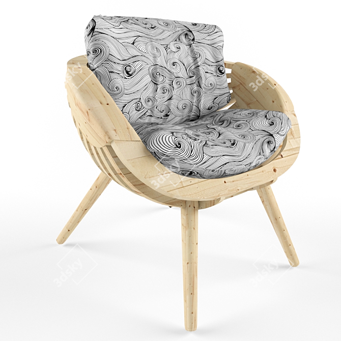 Versatile Parametric Chair: Modern Design, Customizable 3D model image 1