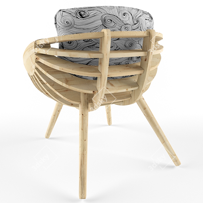 Versatile Parametric Chair: Modern Design, Customizable 3D model image 2