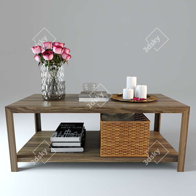 Modern Coffee Table: 3D Models 3D model image 1