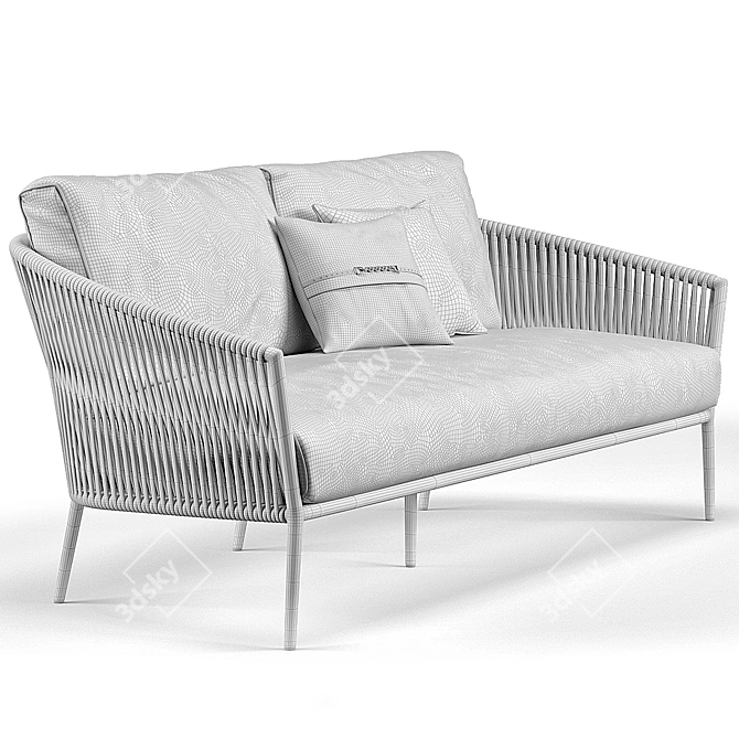 Title: Catalina Coco Outdoor Sofa 3D model image 3