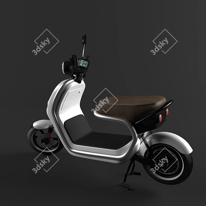 Modern Electric Scooter 3D model image 2