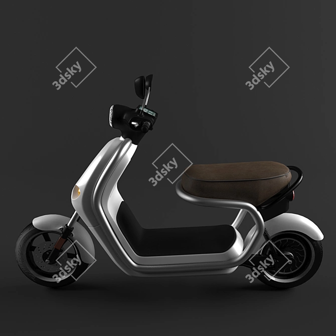 Modern Electric Scooter 3D model image 3