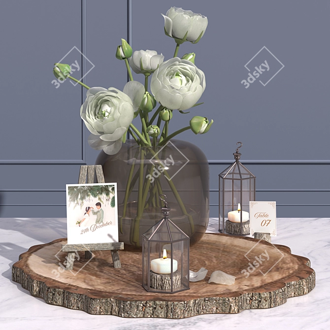 Elegant Table Decor for Special Events 3D model image 1