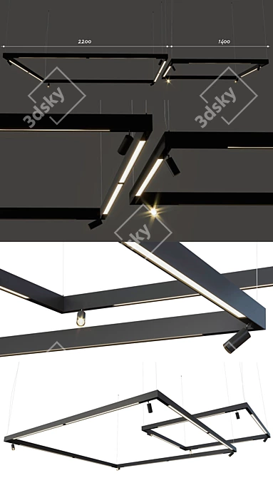 Infinite Light Module: Versatile & Stylish 3D model image 2