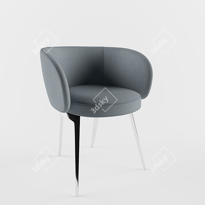 Sleek Design Chair 3D model image 1