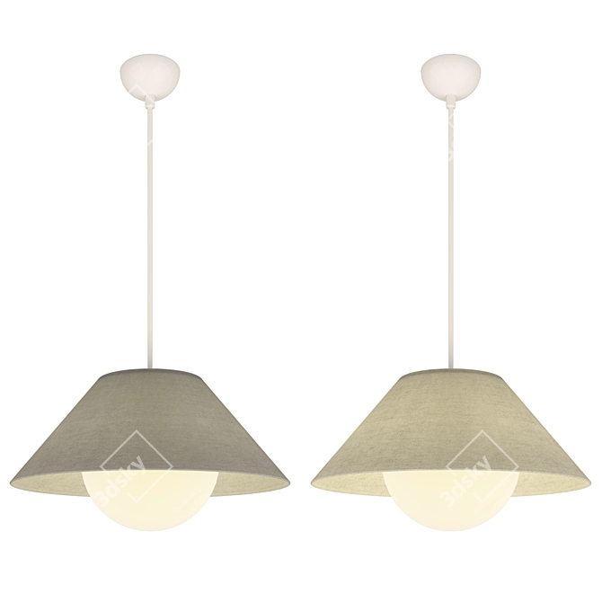 Contemporary Pendant Lamp Freya Zara 3D model image 1