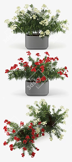 Modern Mod Planter - Urban Greenery 3D model image 2