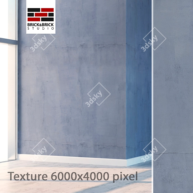 Seamless High-Detail Plaster Texture 3D model image 1