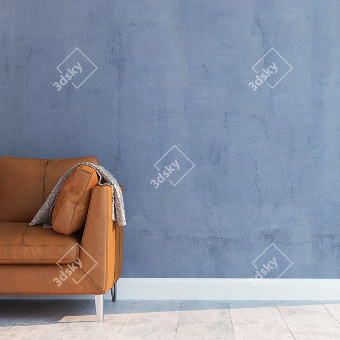 Seamless High-Detail Plaster Texture 3D model image 2