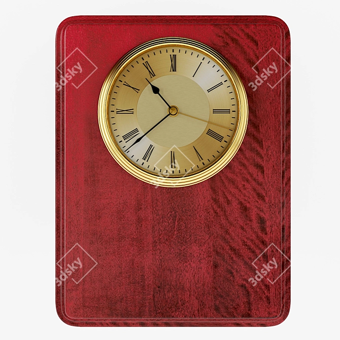 Title: Elegant Transitional Wall Clock 3D model image 1