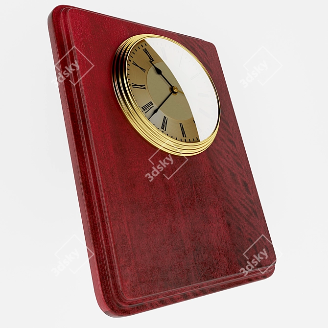 Title: Elegant Transitional Wall Clock 3D model image 2