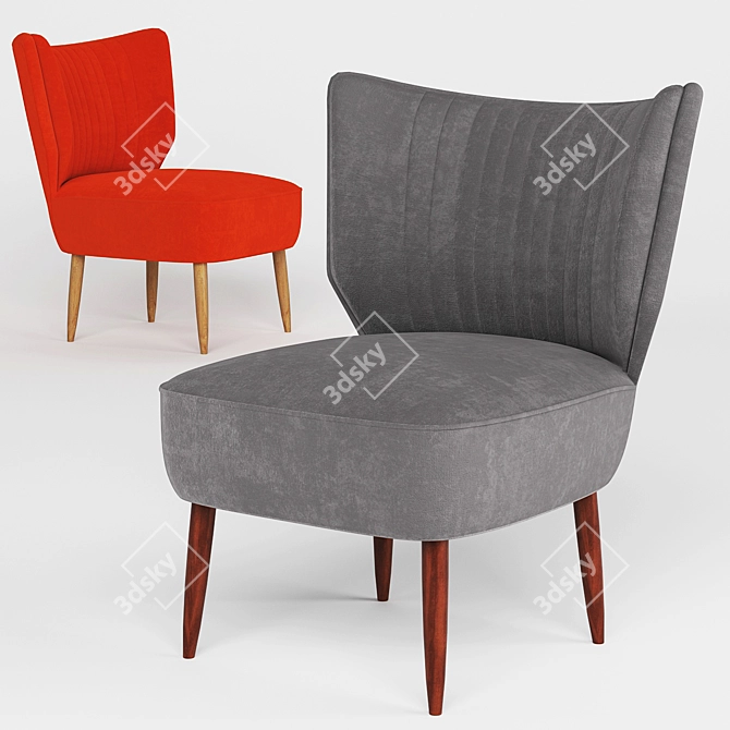 Modern Duke Cocktail Chair 3D model image 1