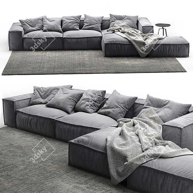 BONALDO Peanut b 4 - Sleek & Contemporary Sofa 3D model image 1