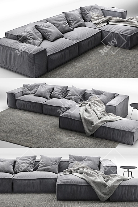 BONALDO Peanut b 4 - Sleek & Contemporary Sofa 3D model image 2