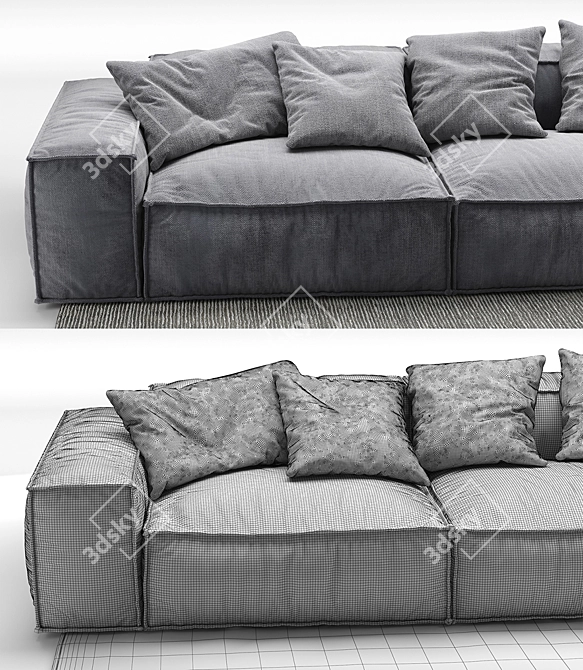 BONALDO Peanut b 4 - Sleek & Contemporary Sofa 3D model image 3