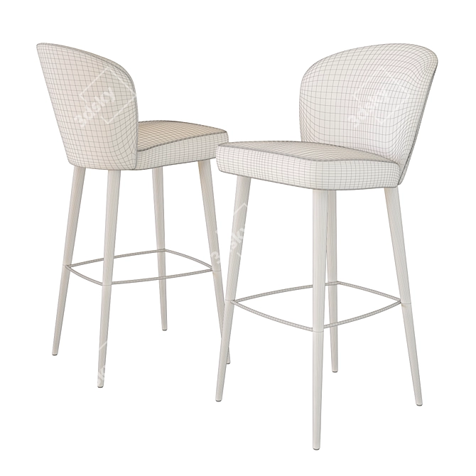 Modish Minotti Aston Stool 3D model image 3