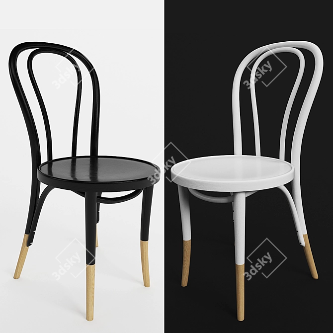 Classic Vienna Chair: Elegant and Stylish 3D model image 1